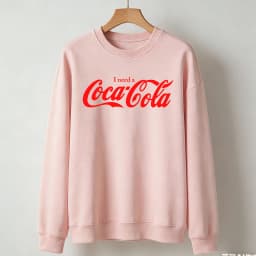 Unisex I Need A Cola Logo Autumn and Winter Sweatshirt Coke Lover Hoodie Gift for Matching Hoodies Long Sleeve Casual Pullover
