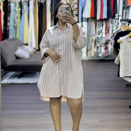 Vintage Oversized Striped Shirts Women's Blouses Loose Casual Fashion Lapel Single-Breasted Top for Spring Lady Streetwear