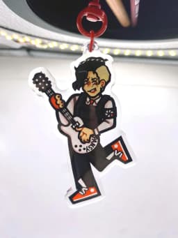 My Chemical Romance Epoxy Keychains PVC Collectible Key Ring for Fans