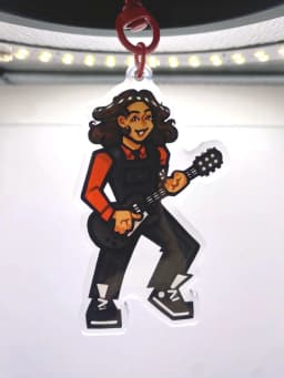 My Chemical Romance Epoxy Keychains PVC Collectible Key Ring for Fans
