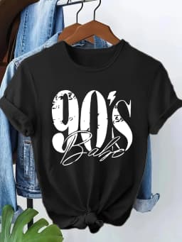 Streetwear Hip Hop 90s Y2k Fashion T-shirt Finger Print Short Sleeve T Shirt Clothing Top Tee Summer Ladies Girls Shirt
