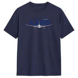 Airbus A350 T Shirt Men  Vintage T Shirts Summer Crew Neck Leisure Tee Shirt Hot Sale Oversized Tops