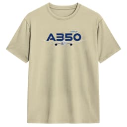 Airbus A350 T Shirt Men  Vintage T Shirts Summer Crew Neck Leisure Tee Shirt Hot Sale Oversized Tops