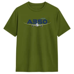 Airbus A350 T Shirt Men  Vintage T Shirts Summer Crew Neck Leisure Tee Shirt Hot Sale Oversized Tops