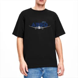 Airbus A350 T Shirt Men  Vintage T Shirts Summer Crew Neck Leisure Tee Shirt Hot Sale Oversized Tops