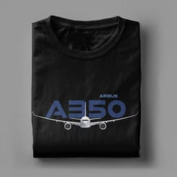 Airbus A350 T Shirt Men  Vintage T Shirts Summer Crew Neck Leisure Tee Shirt Hot Sale Oversized Tops