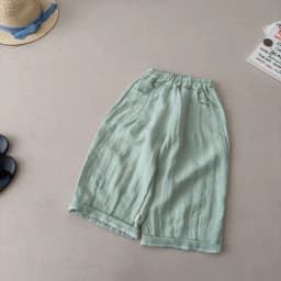 Solid Color Linen Children's Pants Kids Loose Thin Trousers Summer Flax Harem Pants