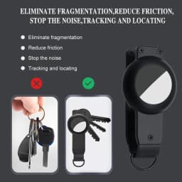 Aluminum Alloy Keychain for Apple Airtag Key Holder Compatible Tracking Keyfob for Smart Key Rings