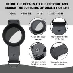 Aluminum Alloy Keychain for Apple Airtag Key Holder Compatible Tracking Keyfob for Smart Key Rings