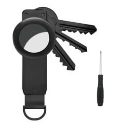 Aluminum Alloy Keychain for Apple Airtag Key Holder Compatible Tracking Keyfob for Smart Key Rings