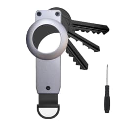 Aluminum Alloy Keychain for Apple Airtag Key Holder Compatible Tracking Keyfob for Smart Key Rings