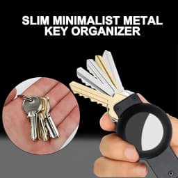 Aluminum Alloy Keychain for Apple Airtag Key Holder Compatible Tracking Keyfob for Smart Key Rings