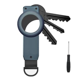 Aluminum Alloy Keychain for Apple Airtag Key Holder Compatible Tracking Keyfob for Smart Key Rings