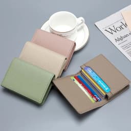 New Multifunctional Card Sleeve Casual Cowhide Business Card Bag Business Coin Purse Men's