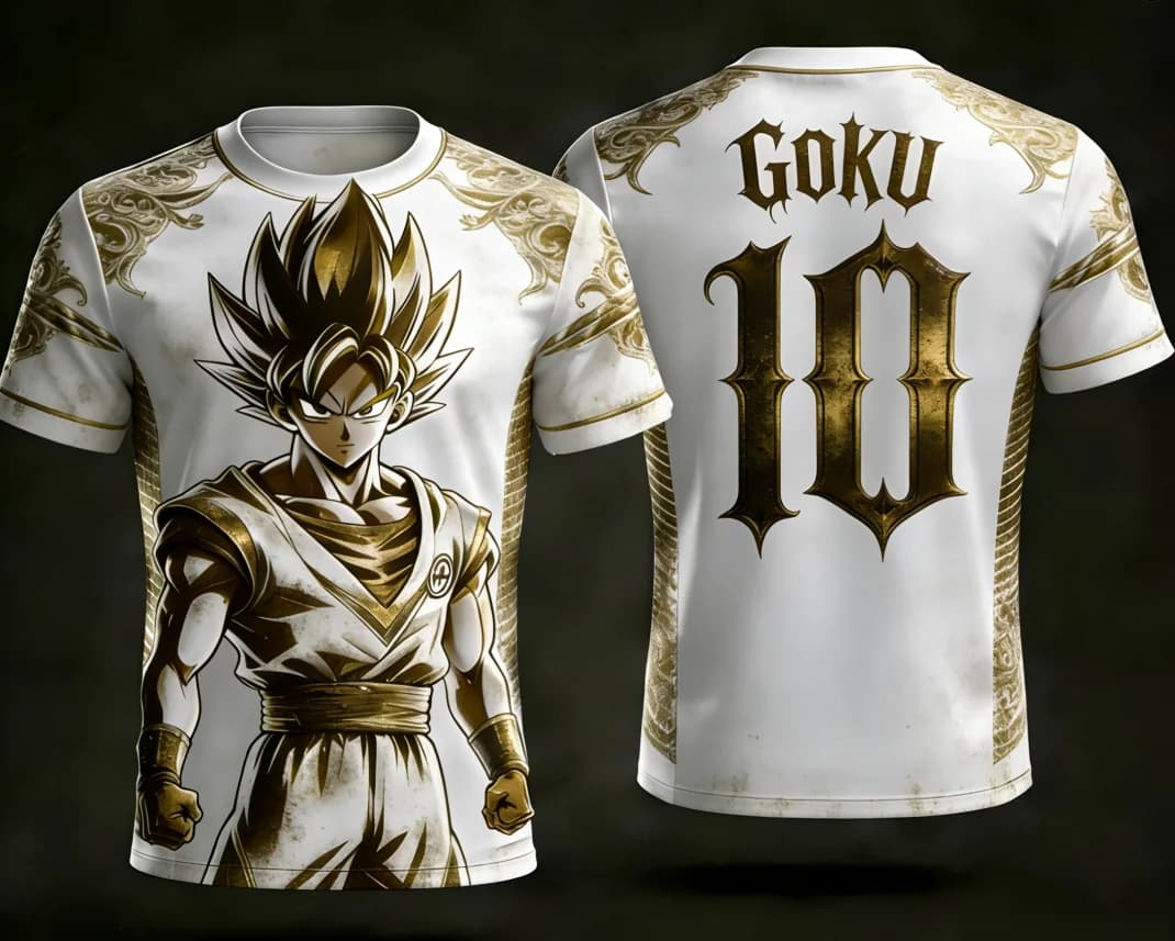 2026 Dragon Ball Official Licensed 3D Printed T-shirt Adult & Kid S-6XL 90cm-160cm Trendy Goku Vegeta Tees