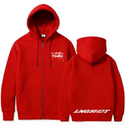 Korean Fashion Kpop Lngshot Jay Park Same Zipper Hoodie Men Women Hip Hop Oversized Zip Up Jacket Men's Fleece Zip Up Sweatshirt