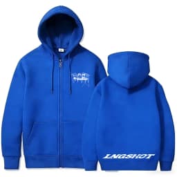 Korean Fashion Kpop Lngshot Jay Park Same Zipper Hoodie Men Women Hip Hop Oversized Zip Up Jacket Men's Fleece Zip Up Sweatshirt