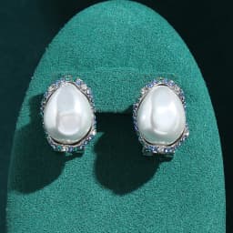 Vintage Pearl Stud Earrings Woman Elegant Jewelry Silver Color Accessories Rhinestone Luxury Irregular Designer Wedding New 2026