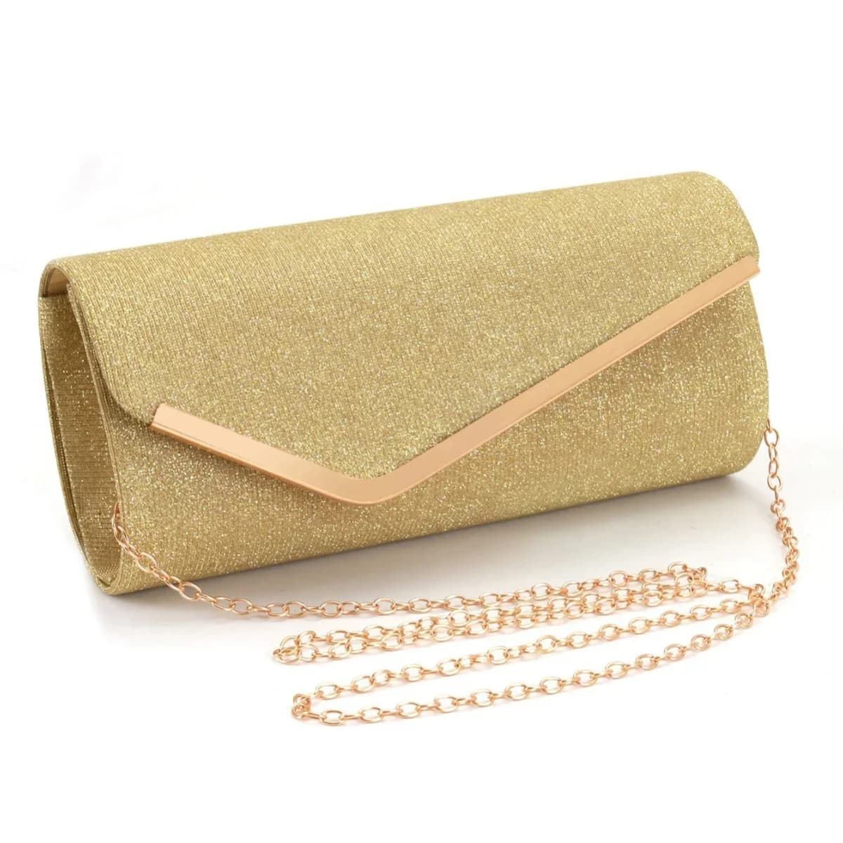 Fashionable Clutch Bag, New Versatile Makeup Bag for Women's Weddings, Round-bottomed Metal Flip Top Dinner Bag