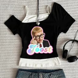 Joost Klein cropped top teen graphic korean fashion gothic kawaii top tees baddie cheap clearance sales