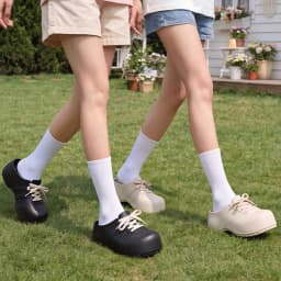 Soft Thick Bottom Lace Up Decoration Clogs Women Summer 2026 Light Weight EVA Mules Slippers Woman's Height Increase Sneakers