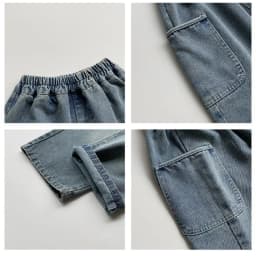 Spring Autumn Boys Denim Trousers Children's Casual Soft Kids Pants Fashion Handsome Side Pocket Loose Child Boy Jeans 1-6Years