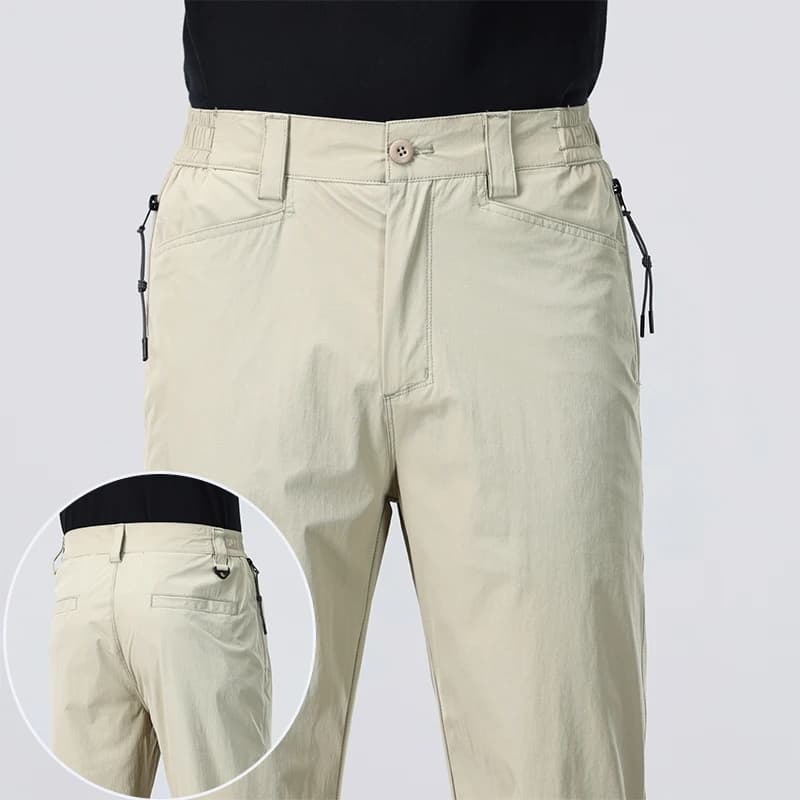 Thin Fashionable Straight Men's Casual Pants Loose Casual Business Stretch Pants Comfortable Breathable Male Brand Pants