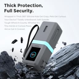 SIKAI 2.0 Version Silicone Case for Anker Zolo 165W (25000mAh) PowerBank Shockproof Cover with Cable Organizer Ring Lanyard Hole