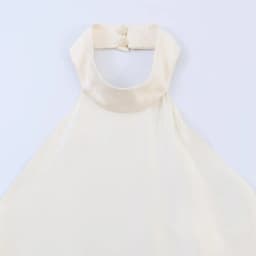 Women's Satin Halter Top Spring Summer Sexy Backless Hanging Neck Asymmetry Hem Women's Camisole High Street Female Chic Top