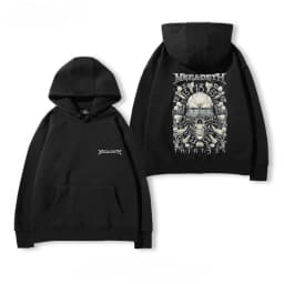 Hot 2026 MEGADETH TRIVIUM Rock Band Hoodie Men Fall/winter Heavy Metal Loose High Street Top