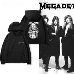 Hot 2026 MEGADETH TRIVIUM Rock Band Hoodie Men Fall/winter Heavy Metal Loose High Street Top