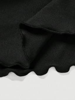 Plus Size Women's Ruffled Layered Mini Skirt with Side Drawstring