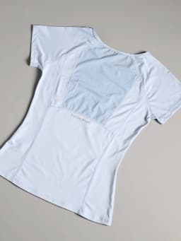 Mesh panel short-sleeve T-shirt women's Korean-style summer trendy small batch black top