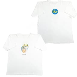 2026 BLUR Band British Rock Punk Casual T-Shirt Men's and Women's Luxury Band Brand Top White