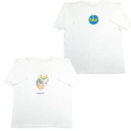 2026 BLUR Band British Rock Punk Casual T-Shirt Men's and Women's Luxury Band Brand Top White