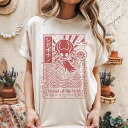 Hollow Knight Fans Silksong Hornet Tee Indie Game Gift Fan Made Gamer T-Shirt Unisex Gaming Shirt Bug Warrior