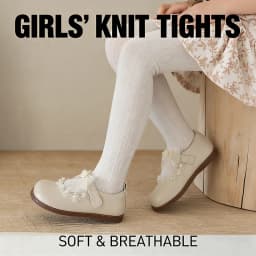 Toddler Girls Tights Soft Breathable Knit Cotton Ribbed Pantyhose for Kids Children Daily Wear Girls Stockings