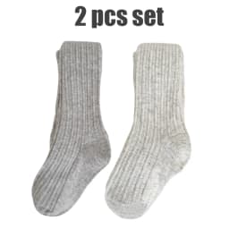 Toddler Girls Tights Soft Breathable Knit Cotton Ribbed Pantyhose for Kids Children Daily Wear Girls Stockings