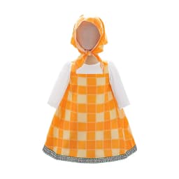 Toddler Cartoon Halloween Masha Cosplay Costume Outfit for Girls Pink Dresses Tshirt Head Scarf Cosplay Cartoon Skirt Set ASQ03