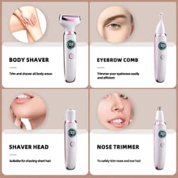4 in 1 Lady Body Electric Trimmer Eyebrow Nose Women Facial Shaver Armpit Painless Female Trimming Tools For The Bikini Area