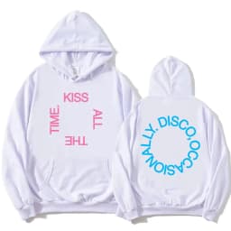 HarryStyles KISS ALL THE TIME. DISCO, OCCASIONALLY. Hoodies Album Design Graphic Print Sweatshirts Women Clothing Fleece Hoodie
