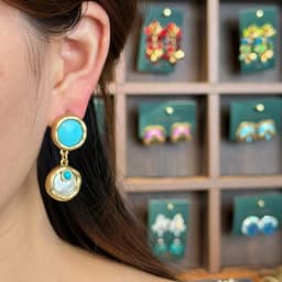 Vintage Turquoise Drop Earring Hanging Baroque Pearl Women Antique Gold Plated Wedding Souvenir Jewelry Gifts 2026 Quality Charm