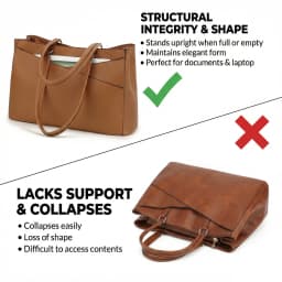 Laptop Tote Bags for Women 15.6 Inch Pu Leather with Pockets Top Handle Computer Handbags Business Office Work for Ladies