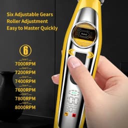 Kemei 1861 Barber Zero Gap Trimmer Electric Cordless Bald Head Hair Clipper Rechargeable Finish Cutting Machine External Motor