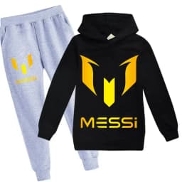 Spring Autumn Football Superstar Messi Print Sport Children Hoodies Set 2Pcs Pants Suit Boy Girls Casual Fashion Kids Tracksuits
