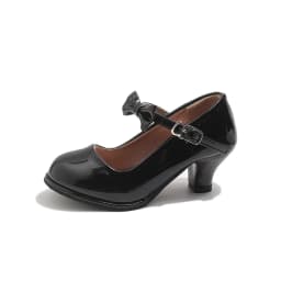 Sweet Mary Jane Shoes for Girls Pink Block Heel Shoes Girls Ages 3-18 High Heels with Shoe Box Red Fashion Kids Leather Shoes