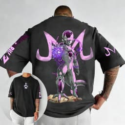 New Dragon Ball Anime Cotton T-shirt 2026 Summer New Frieza Co Branded Printed Men's Harajuku Casual Parent Child Top