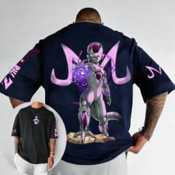 New Dragon Ball Anime Cotton T-shirt 2026 Summer New Frieza Co Branded Printed Men's Harajuku Casual Parent Child Top