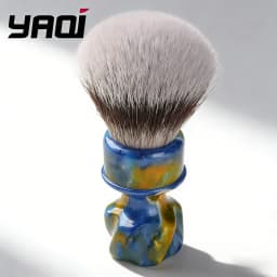 2026 YAQI Wet Shaving Brush Starry Night New 28MM Synthetic Hair Mens Shaving Brush
