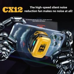 MEMO CX12 Mobile Phone PUBG Game Cooler Magnetic Semiconductor Ice Cooling Fan Radiator with Digital Display for IPhone Android